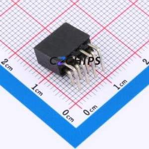 FH2.54-06-04PWS Pin Socket Bent Lead Through Hole,P=2.54mm Connector 2x4P 2.54mm 2.54mm Square Hole - Product Image 2