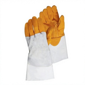 Gants de soudage TIG de haute qualité en cuir de vachette épais, résistants à la chaleur, pour travaux lourds - Product Image 1