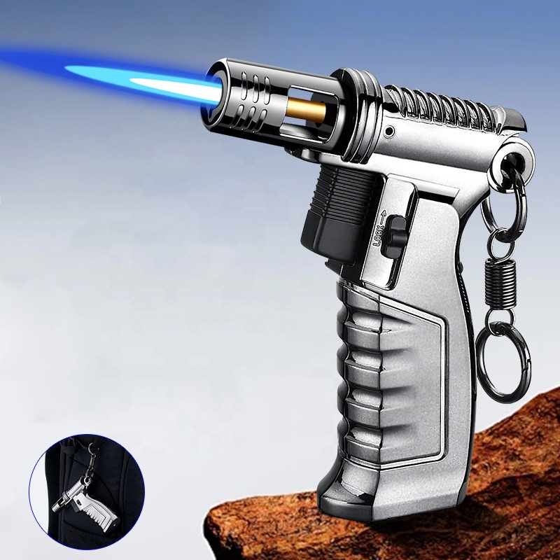 Chalumeau Gaz Torche à Gaz Portable Pistolet à Flamme Réglable - Chaud Et Pratique Pour Bricolage Turbo Man