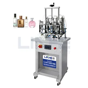 Máquina de llenado de botellas de Perfume de llenado de líquido de botella pequeña semiautomática de alta calidad de 15-100Ml