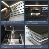 Cuisine extérieure modulaire moderne en acier inoxydable, écologique, portable, vente directe d'usine, îlot barbecue pour maison d'hôtes