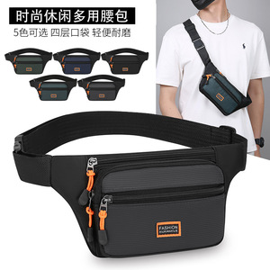 Fashionable Men's Waist Bag Multi Compartment Oxford Cloth Large Capacity Casual Everyday Use Summer 2025 - Product Image 1