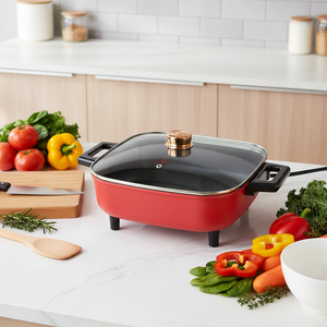 Cuisinière à riz multifonction 6L à prix d'usine avec cuiseur vapeur en PP, pots de cuisson électriques antiadhésifs pour la maison et les dortoirs - Product Image 1