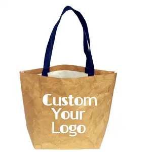 Supplier Certificates Factory Fast Lead Time OEM for Popular Brands Oversize Brown Tyvek Tote Bag for Shopping