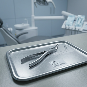 Forceps d'extraction dentaire Fig. Instrument manuel en acier inoxydable 51L Upper Roots (modèle anglais) - Product Image 2