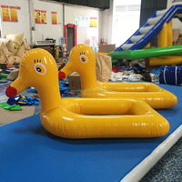 Canard gonflable géant de haute qualité et durable pour enfants, île flottante pour l'eau, canard en caoutchouc à vendre, bateau canard