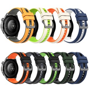 Bracelet en silicone respirant Upro 22 mm pour Huawei GT6 Pro GT 6 5 46 mm, bracelet sport pour Samsung Amazfit, bracelet de montre en silicone bicolore - Product Image 1