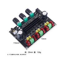 Module amplificateur de puissance numérique 2.1 canaux XH-M573 TPA3116 80W+80W+100W avec amplificateur de basses TPA3116D2