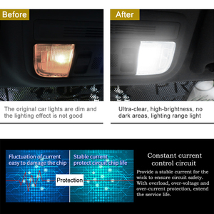 Kaidengzhe 3014 <span class=keywords><strong>voiture</strong></span> <span class=keywords><strong>LED</strong></span> lecture plaque d'immatriculation ampoules de plafond intérieur dôme feston lampe Auto toit - Product Image 4