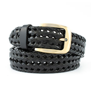 Cinture lavorate a maglia da <span class=keywords><strong>donna</strong></span> intrecciate in vera pelle <span class=keywords><strong>marrone</strong></span> nero di lusso con fibbia in oro personalizzato - Product Image 6