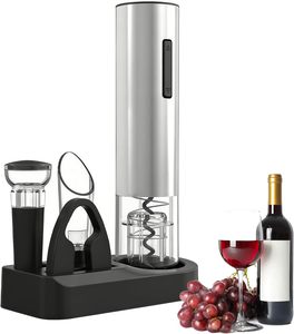 4 in 1 Rechargeable Type-C Opener <b>Wine</b> Pourer & <b>Stopper</b>- Automatic Corkscrew Bottle Electric <b>Wine</b> Opener for Gifts - Product Image 1