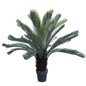 Cycas Sago Palmeira Árvores de Jardim Artificial Palma decorativa artificial Cycas árvore para decoração