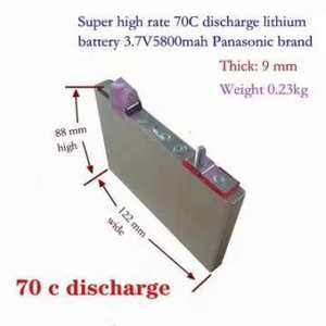Высокоскоростной nmc <span class=keywords><strong>3</strong></span>,7 В 5.5ah 5500 мАч Аккумуляторный элемент 70C разрядный призматический литий-ионный аккумулятор - Product Image 2