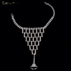 Chaîne de cheville intégrée pour femmes coréennes, feuille, cercle arrière, papillon, strass, plaqué or, alliage, bijoux de mariage - Product Image 6