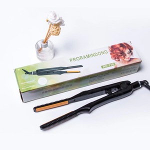 <span class=keywords><strong>Lisseur</strong></span> de cheveux étroit en céramique tourmaline, mini fer à friser, double usage humide/sec, anti-brûlure, ne domine pas les cheveux - Product Image 2