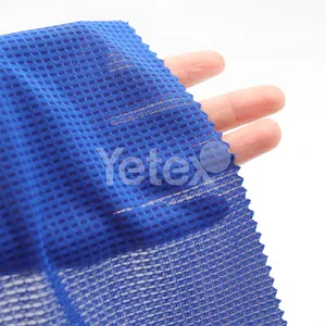 Hete Verkopende Gebreide Wafel Mesh Polyester Blauw Zwart Groen Wit Geel Rood 100Gsm Wafel