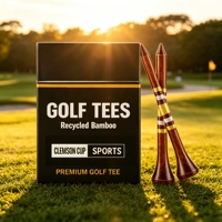 Lot en gros de tee-shirts de golf en bambou personnalisés, décoratifs pour l'intérieur, colorés et noirs, pour simulateur de golf et machine de teeing S Ball