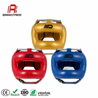 Casque de protection intégral professionnel Rongan pour le kick-boxing, haute absorption des chocs, pour adultes, protection du nez Sanda