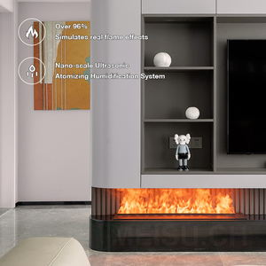 <span class=keywords><strong>Chimenea</strong></span> <span class=keywords><strong>Eléctrica</strong></span> Moderna MEISU.CH con Luz LED de Simulación de Vidrio, Humidificador, Vaporizador de Agua, <span class=keywords><strong>Chimenea</strong></span> Atomizadora - Product Image 3