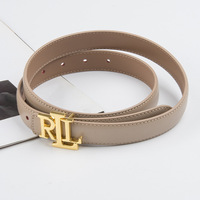 Ceinture en cuir véritable en gros avec boucle dorée classique, ceinture ajustable en cuir de vachette tendance pour femme, idéale pour pantalons décontractés, pulls et jupes