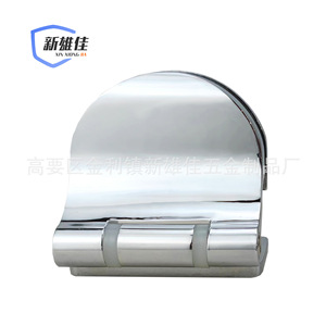 Semi Circular Single Sided Zinc Alloy Glass <b>Clamp</b> Wall Mount Bright Finish Shower Room Hardware - Product Image 3