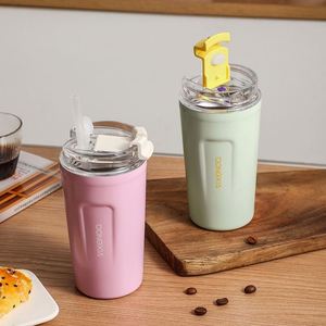Tasse isotherme tendance en acier inoxydable 316, double paroi, pour café, portable, simple, mug de voyage, tasse de couple pour hommes et femmes - Product Image 3