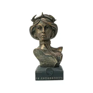 Estatua de personaje de resina personalizada, moldes de resina imperfectos para decoración del hogar, figurita hecha a mano, busto vívido