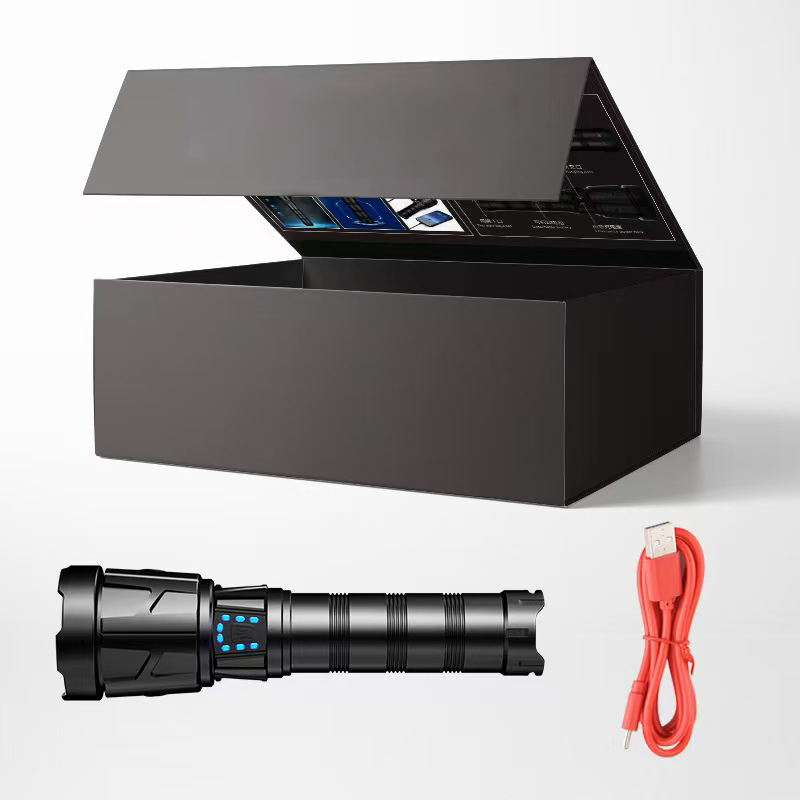 ไฟฉาย Black-G700 + สายดาต้า + กล่องสี