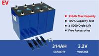 Cellule prismatique LiFePO4 de qualité EV A, 3,2 V, 314 Ah, 8000 cycles, MB31, pour pack de batteries solaires ESS 24 V 48 V