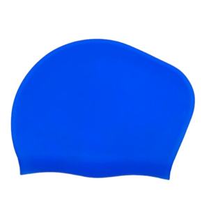 <span class=keywords><strong>Gorro</strong></span> de natación de silicona negra con protección auditiva <span class=keywords><strong>grande</strong></span> 55G 60G Diseño impreso para niñas con cabello largo - Product Image 1