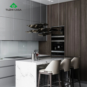 ארון מטבח נייד חכם של TUZHI CASA מסין, אי מטבח עם משטח למינציה, מגירות, סל, עיצוב מודולרי עמיד למים - Product Image 5