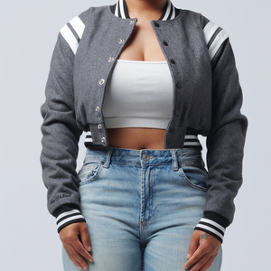 Nouvelle mode de vêtements pour femmes, vestes universitaires pour femmes, vestes Letterman en laine de haute qualité, fournisseurs et fabricants, OEM - Product Image 1