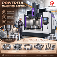 Tour vertical CNC à double colonne avec table rotative et broche à coupe carbure pour fraisage et perçage – US/EU