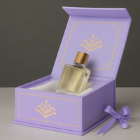 Boîte cadeau en carton haut de gamme personnalisée en usine avec couvercle, emballage de luxe pour parfum, avec logo personnalisé
