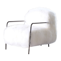 Chaise simple de concepteur Cyber rouge crème sofa paresseux de luxe léger pour la maison meubles décontractés chaise cosmétique de habillage de laine
