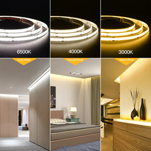 شريط إضاءة <span class=keywords><strong>LED</strong></span> مرن بتيار مستمر 12 فولت، 320 مصباح <span class=keywords><strong>LED</strong></span> لكل متر، 8 مم عالي الكثافة، IP20 للإضاءة المنزلية، شريط <span class=keywords><strong>LED</strong></span> أبيض 24 فولت - Product Image 4