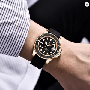 Montre de poignet Pagani Design 1651 automatique, mécanique 8215, étanche 100 m, verre saphir, style yacht - Product Image 6