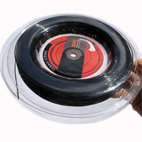 Corde de raquette de tennis en polyester de couleur pure, corde de rechange durable pour raquette dure, type de disque 200 m de long diamètre 1.25mm.
