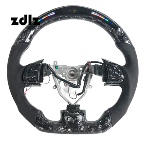 Volant en fibre de carbone forgé argenté LED pour Subaru WRX STI VA VB 2015-2022, personnalisation possible - Product Image 1