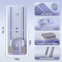 Tablero de Fitness Pilates portátil para el hogar Placa de reacondicionamiento Abdominal multifuncional Tablero de Fitness Pilates plegable