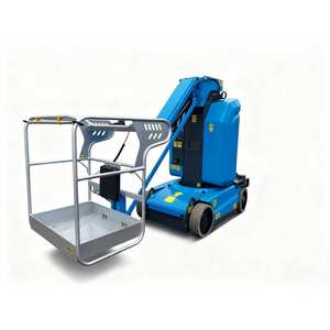 Ascenseur vertical de plate-forme de levage de travail aérien de double mât habité abordable d'alliage d'aluminium hydraulique - Product Image 2