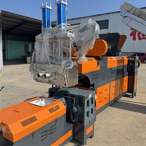 For PET Bottle Reprocessing Single Screw Extruder Screen Pack Auto Alarm Washed Plastic <b>Cable</b> Scraps Rope Leftover Pelletizing - Product Image 2