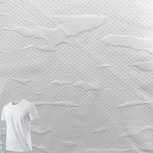 Venta al por mayor 170gsm Jacquard malla estiramiento <span class=keywords><strong>Jersey</strong></span> de punto 95 poliéster 5 elastano tela - Product Image 1