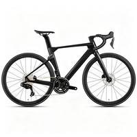 Vélo de route entièrement en carbone 700C 2x12 vitesses 24 changements électroniques sans fil Roues en carbone de 50 mm Vélo de course de 9,2 kg