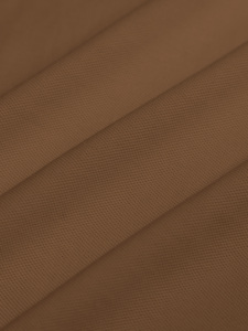 Polo en piqué de coton marron à manches courtes pour homme, couleur unie, style décontracté, tissu tricoté respirant, coupe classique, logo sur le devant - Product Image 6