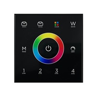 Bande LED DIM CCT 2 en 1 avec télécommande sans fil 2,4 GHz, montage mural, panneau HX-HWP86-DMX-CCT-4S, contrôleur filaire DMX512 AC90-265V