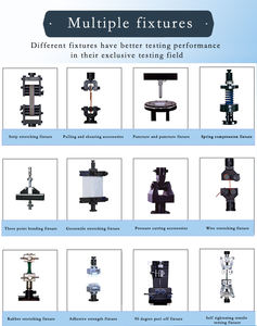 Machine d'essai de traction affichage numérique colonne unique équipement de laboratoire Peel Compression courbure Force Instrument de mesure ISO - Product Image 3