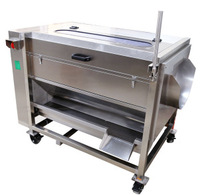 Dezoton Automatische Aardappel-Taro Was- en Schilmachine Borstelrol Groenteschiller Spirale Borstel Schilmachine
