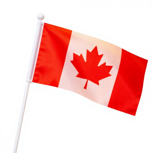 Kleine Mini-Länderflaggen auf Plastikstangen Digitaldruck Knitterfrei Wasserdicht für Paraden und Veranstaltungen - Product Image 1