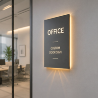 Letrero Publicitario LED 2D Personalizado para Exteriores, Caja de Luz Iluminada con Letras Huecas para Publicidad de Logotipos